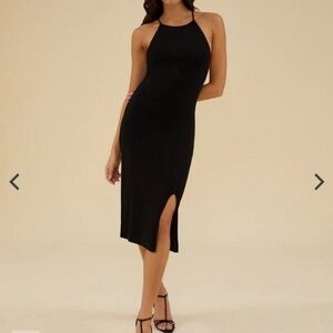 Rachel Parcell Slit Front Midi Dress
